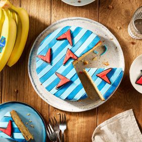 Chiquita-banaani-appelsiini-inkiväärikakku