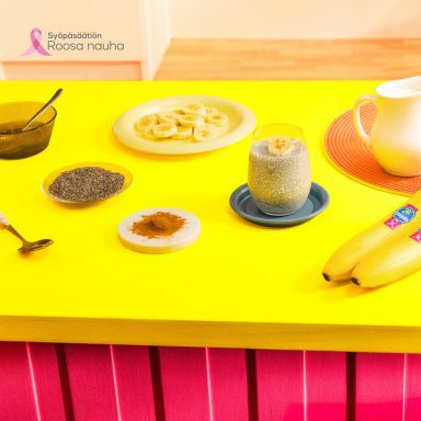Chiquita-banaani- ja Chiansiemenvanukas