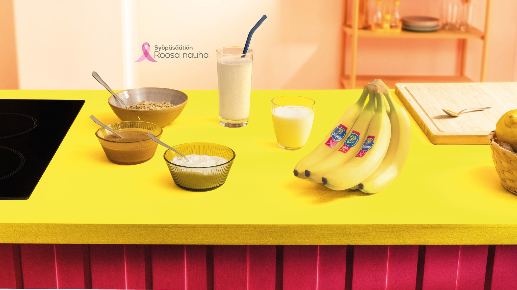 Chiquita-banaani-, Jogurtti- ja Maapähkinävoismoothie